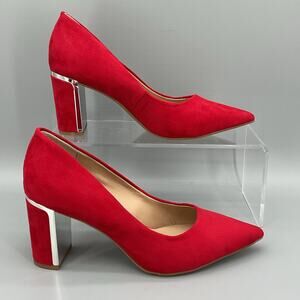 NEW Alfani Women’s Jensonn Pointed Toe Dress Heels Red Size 5M